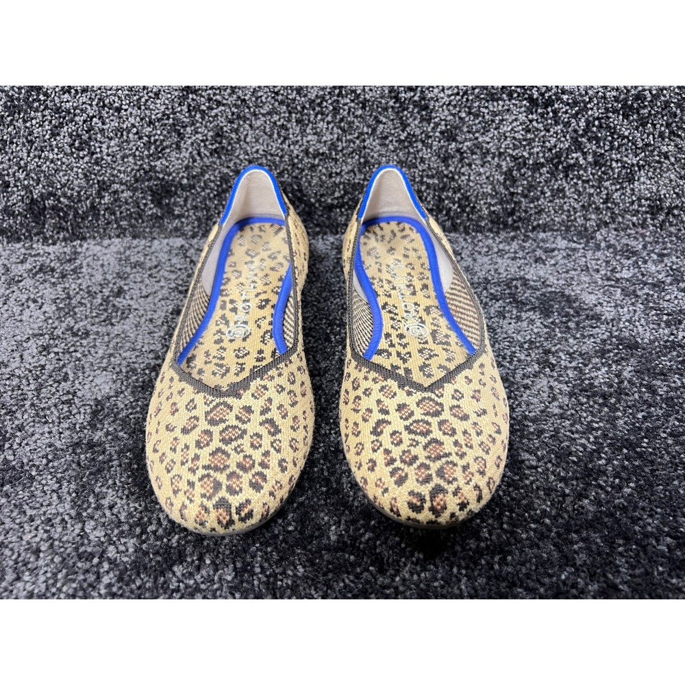 Rothy's The Point Leopard Print Ballet Flats Women's Size 10 - Picture 3 of 8